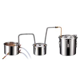 VEVOR Alcohol Still, 3 Gal / 11.4 L Stainless Steel Water Alcohol Distiller with Copper Coil for Fast Cooling