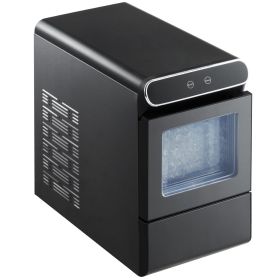 VEVOR Nugget Ice Maker, 37lbs/24H Pebble Ice Maker with Self Cleaning, Chewable Ice Maker with Ice Scoop and Basket