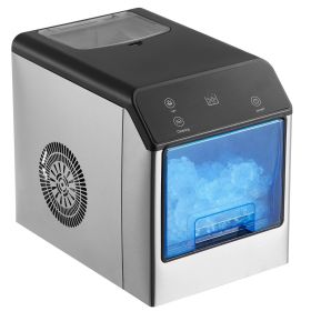 VEVOR Nugget Ice Maker, 33lbs/24H Pebble Ice Maker with Self Cleaning, Chewable Ice Maker with Ice Scoop & Drip Tray