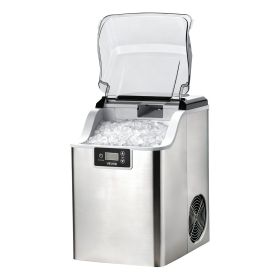 VEVOR Countertop Ice Maker, 44 lbs per Day, Self-Cleaning Portable Machine with Scoop, 4 lbs Ice-Storage Basket