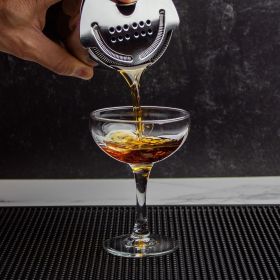 Stainless Steel Cocktail Strainer for Home Bar and Professional Bartenders 5.75" x 3.87" x 1.25'