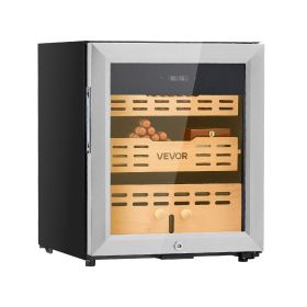 VEVOR Electric Humidor, 50L, 300 Counts Electric Cigar Humidor Cabinet with Compressor Cooling, Constant Humidity & Temperature Control