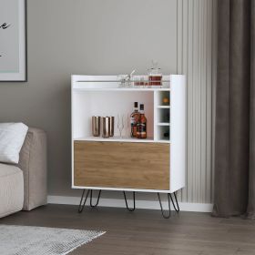 Wine Storage Bar Cabinet with Drop-Down Door and Wine Storage