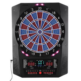 VEVOR Electronic Dart Board, 13.5" Target Dartboard with 45 Games & 474 Variations for Up to 8 Players, 6 Dart Shafts with Flights & 50 Soft Tips