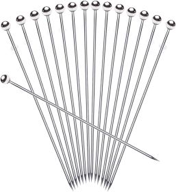 8" Stainless Steel Cocktail Picks, Bloody Mary Skewers (8inch, set of 15)