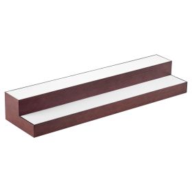 VEVOR LED Lighted Liquor Bottle Display, 2-Tier 30-Inch Whiskey Rack, Support USB, Illuminated Home Bar Shelf with RF Remote & App Control