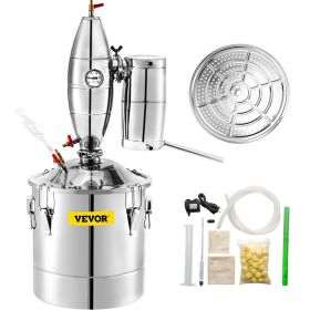 30L Stainless Steel Alcohol Distiller Home Brew Kit Moonshine Wine Making Boiler