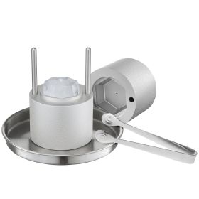 VEVOR Ice Diamond Press, 2.4" Ice Ball Maker, Aviation Aluminum Diamond Ice Ball Press Kit for Ice Diamond, Ice Press with Tong and Drip Tray