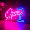 Bar Open Neon Sign, 12.6"X 7.87" Dimmable Bar Open Signs for Business, Powered by USB LED Light Up Sign for Beer Bar Home Pub Club Party Gift