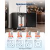 Beer Kegerator, Triple Tap Commercial Draft Beer Dispenser for D system, Full Size Keg Refrigerator with 5lbs CO2 Tank