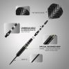 Darts Metal Tip Set, 3 Pack Steel Tip Darts Set, Professional Dart for Dartboard with Aluminum Shafts, Brass Barrels, Extra Flights, O-Rings