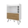 Wine Storage Bar Cabinet with Drop-Down Door and Wine Storage
