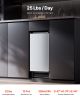 Undercounter Built-in Ice Maker, 25 Lbs/Day Under Counter Ice Maker Machine with Reversible Door Stainless Steel