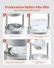 Ice Ball Press, 2.1" Ice Ball Maker, Aviation Aluminum Ice Ball Press Kit for 53mm Ice Sphere, Ice Press with Tong and Drip Tray, for Whiskey