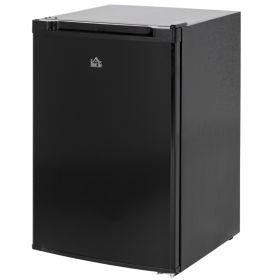 Upright Freezer, 3 Cu Ft Small Freezer with Reversible Single Door, Adjustable Thermostat for Home, Apartment (Color: Black)