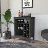 New Canaan 6-Bottle 1-Drawer 1-Shelf Bar Cabinet