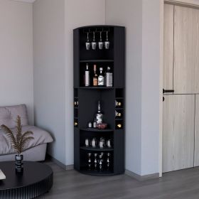 Bar Cabinet Jansen, Living Room (Color: Black)