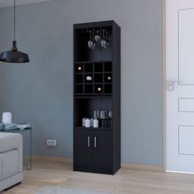 Bar Cabinet Fulton, Living Room (Color: Black)