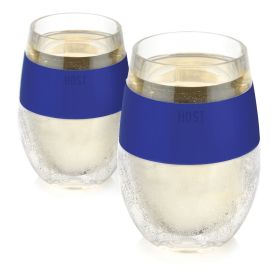 Wine FREEZE HOST (Set of 2) (Color: Blue)