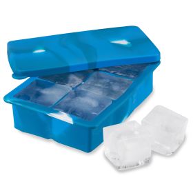 2 Inch Ice Cube Tray Marble HOST (Color: Blue)