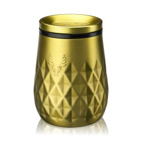 Paragon Stainless Steel Wine Tumbler Viski (Color: Gold)