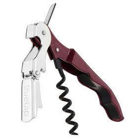 Truetap Double Hinged Waiter's Corkscrew (Color: Burgundy)