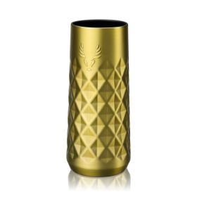 Paragon Stainless Steel Champagne Flute Viski (Color: Gold)